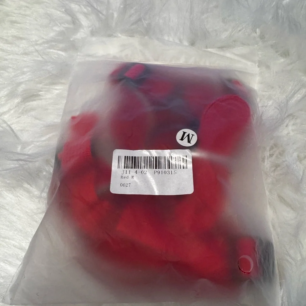 Red Dog Harness and Leash Set Small Dog